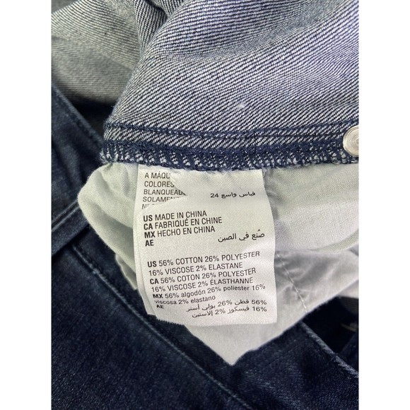 NEW 12 Thompson High Waisted Denim Jeans Dark Wash Stretch Womens Plus Size 22W - Picture 4 of 9